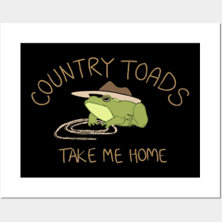 Country toads Posters and Art